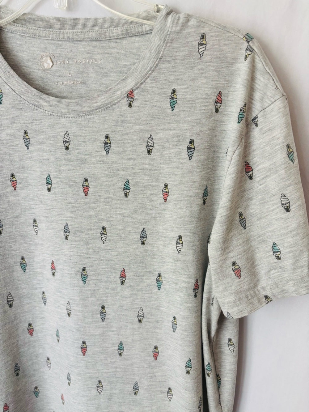 Ice Cream Cone Novelty Tee Gray Aeropostale Men’s L